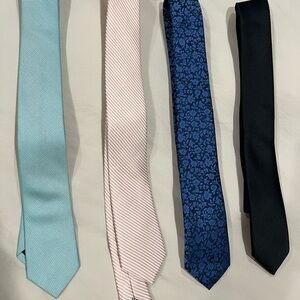 Men's Tie Collection - Green, Pink, Blue, Black (all 4 included)